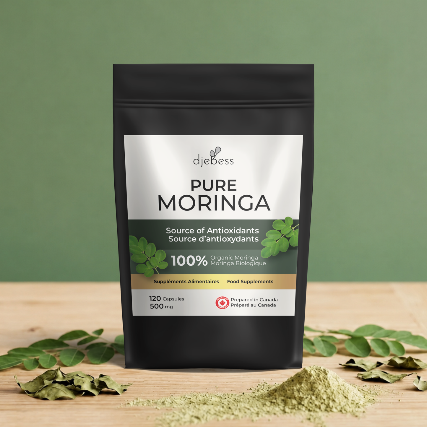 Capsules de Moringa Biologique – 120 Capsules